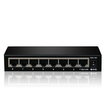 Oem de haute qualité non géré 8 ports 10/100 / 1000M ethernet réseau switch 12v